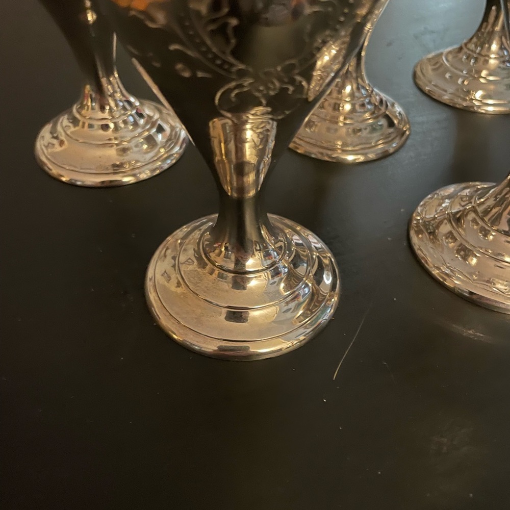 Vintage Silver Plated Wine Goblets - Picture 7 of 7